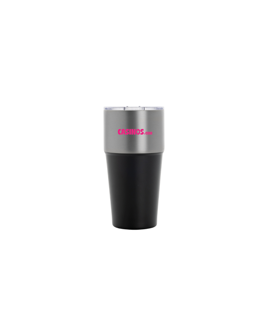 Black Steel Tumbler – Hot, Cold, Double-O Approved